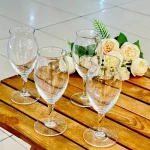 گیلاس پایه دار 4 تایی پاشاباغچه مدل کرافت کد 440317