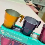 شات قهوه‌خوری رنگی 4تایی پاشاباغچه مدل کازابلانکا 96802/4
