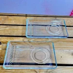 نعلبکی جفتی Elysia شیشه ای پاشاباغچه کد54901