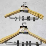 چوب لباسی گیره دار بامبو وارداتی کد KIT-586