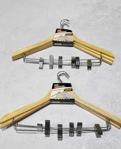 چوب لباسی گیره دار بامبو وارداتی کد KIT-586