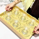فنجان نعلبکی پاشاباغچه طرح فلامینگو کد 96598