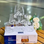 نیم لیوان 6 تایی کوه یخ DELI GLASS کد kit-1156