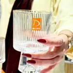 دسرخوری شیاردار کوه یخی لب طلا Deli Glass وارداتی کد KIT-1352
