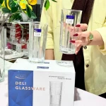 لیوان بلند DELI GLASS وارداتی کد KIT-1365