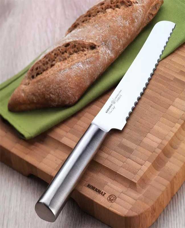 کارد نان 20 سانتی متری استیل مدل پروشف Korkmazکد 06-501