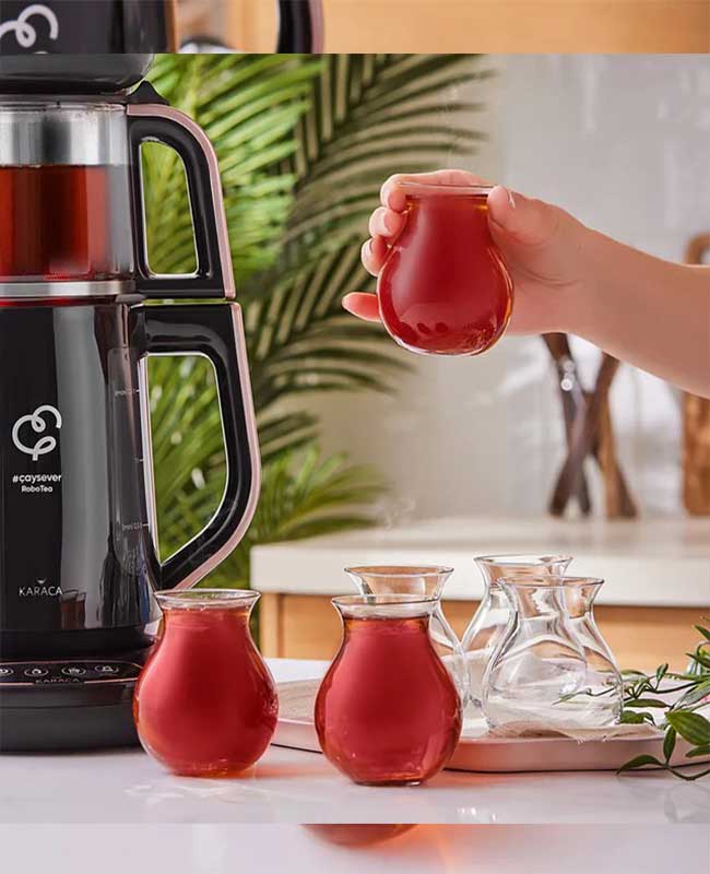 فنجان چاي خوري6 نفره شيشه اي تاتلي جان كاراجاکد 502000593