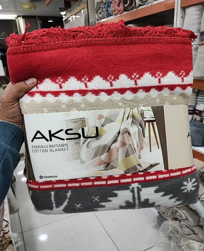 پتو پنبه ای ترک برند Aksu کد 1185
