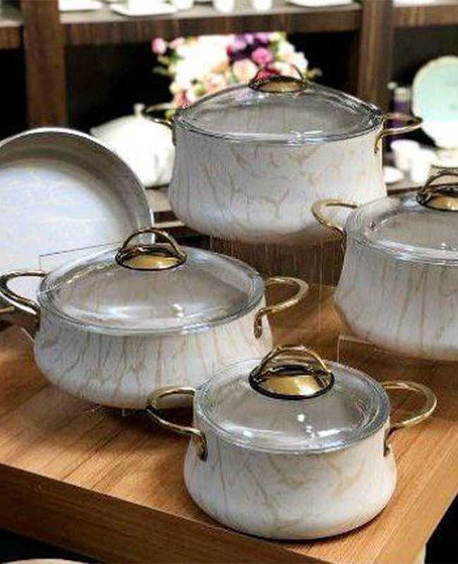 سرویس قابلمه9 پارچه گرانیتی کد200870
