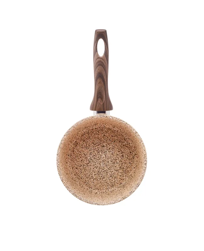 شیرجوش 18 سانتی دسته دار نقره ای بیوگرانیت کاراجا 502000075
