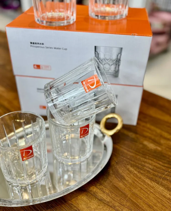 نیم لیوان 6تایی Deli Glass وارداتی کد KIT-1367