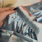 تاب و شلوار ساتن زنانه کد4-9517 طرح قاصدک