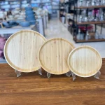 دیس پذیرایی، بشقاب و پیش دستی بامبو کد KIT-551