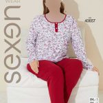 بلوز شلوار سایز بزرگ زنانه سکسن کد 40657