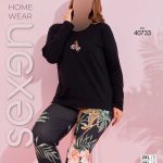 بلوز شلوار سایز بزرگ زنانه سکسن کد 40733