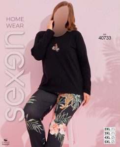 بلوز شلوار سایز بزرگ زنانه سکسن کد 40733