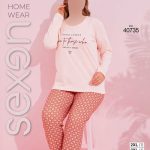 بلوز شلوار سایز بزرگ زنانه سکسن کد 40735