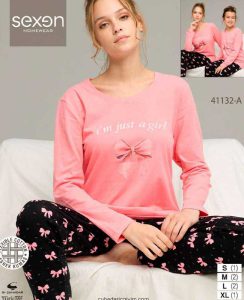 بلوز شلوار نرمال سکسن کد41132-A