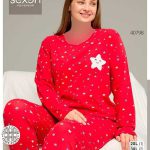 بلوز و شلوار سایز بزرگ نخ پنبه سکسن کد 40798