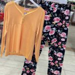 بلوز و شلوار سایز بزرگ نخ پنبه سکسن کد 40754