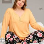 بلوز و شلوار سایز بزرگ نخ پنبه سکسن کد 40754