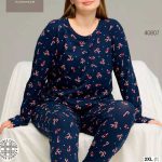 بلوز و شلوار سایز بزرگ نخ پنبه سکسن کد40807