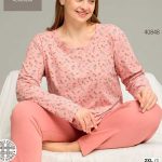 بلوز و شلوار سایز بزرگ نخ پنبه سکسن کد40848