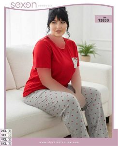 تیشرت شلوار بیگ سایز sexen کد 13830