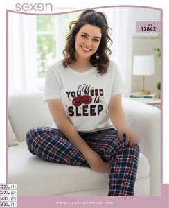 تیشرت شلوار بیگ سایز sexen کد 13842