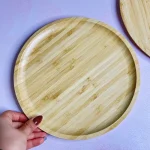 دیس پذیرایی، بشقاب و پیش دستی بامبو کد KIT-551