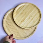 دیس پذیرایی، بشقاب و پیش دستی بامبو کد KIT-551