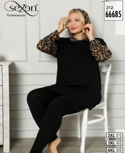 ست راحتی سایز بزرگ زنانه سکسن کد66685