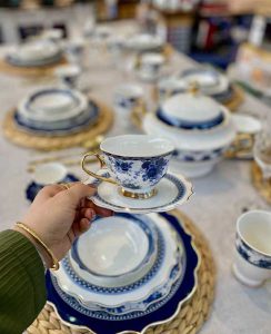 سرویس پذیرایی kit art ست کامل 6نفری blue king کد kit art 1005