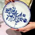 سرویس غذاخوری قلم آبی طرح انار کد KIT-1280
