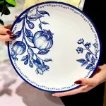 سرویس غذاخوری قلم آبی طرح انار کد KIT-1280