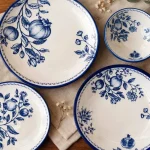 سرویس غذاخوری قلم آبی طرح انار کد KIT-1280