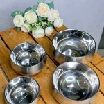 كاسه دو جداره استيل 4 تايي وارداتی کد 6238