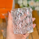 لیوان و نیم لیوان طرح لوزی Deli Glass وارداتی کد KIT-1364