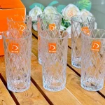 لیوان و نیم لیوان طرح لوزی Deli Glass وارداتی کد KIT-1364