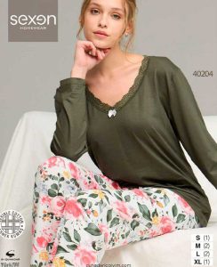 بلوز شلوار نرمال سکسن کد40204