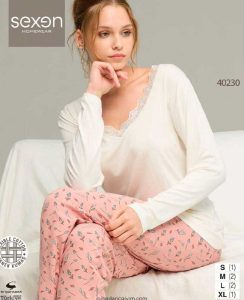 بلوز شلوار نرمال سکسن کد40230