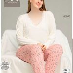 بلوز و شلوار سایز بزرگ نخ پنبه سکسن کد40866