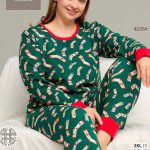 بلوز و شلوار سایز بزرگ نخ پنبه سکسن کد 40764