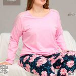 بلوز و شلوار سایز بزرگ نخ پنبه سکسن کد 40787