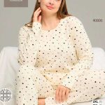 بلوز و شلوار سایز بزرگ نخ پنبه سکسن کد 40806