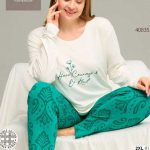بلوز و شلوار سایز بزرگ نخ پنبه سکسن کد40835