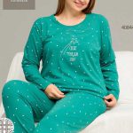 بلوز و شلوار سایز بزرگ نخ پنبه سکسن کد40844