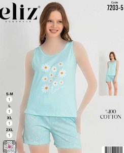 تاپ و شورتک سایز نرمال زنانه eliz کد 5-7203