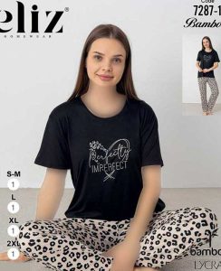 تیشرت شلوار سایز نرمال زنانه eliz کد 1-7287