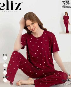 تیشرت شلوار سایز نرمال زنانه eliz کد 2-7236